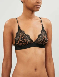 Love Stories Love Lace Stretch-jersey And Lace Bralette 11 Love Stories Love Lace Stretch-jersey And Lace Bralette -Sweaty Betty Store 109 3004734 L001005801 LEOPARD ALT03