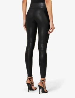 Spanx Moto Faux-leather Leggings -Sweaty Betty Store 121 3004166 20136R VERYBLACK ALT03