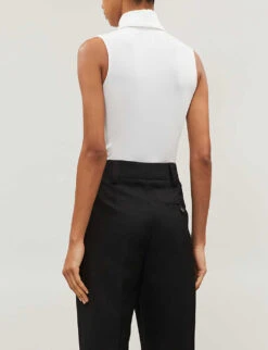 Wolford String Stretch-jersey Body -Sweaty Betty Store 121 85008583 76048 WHITE ALT02