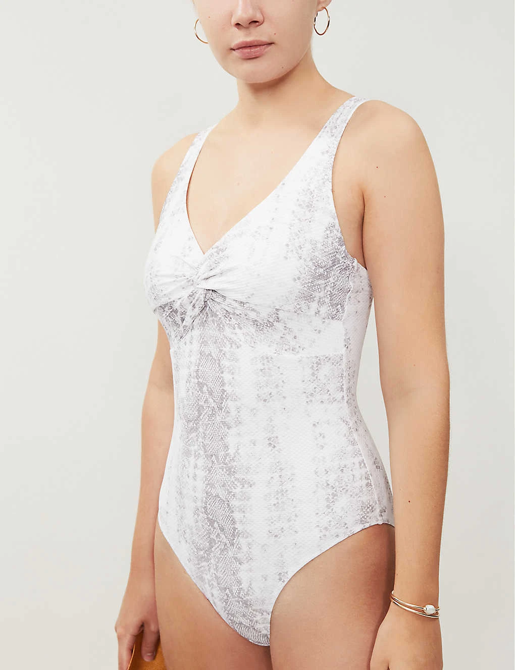 Twist Snake-print Swimsuit 7 Twist Snake-print Swimsuit - Image 5