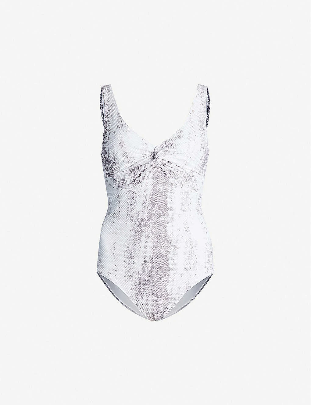 Twist Snake-print Swimsuit 3 Twist Snake-print Swimsuit
