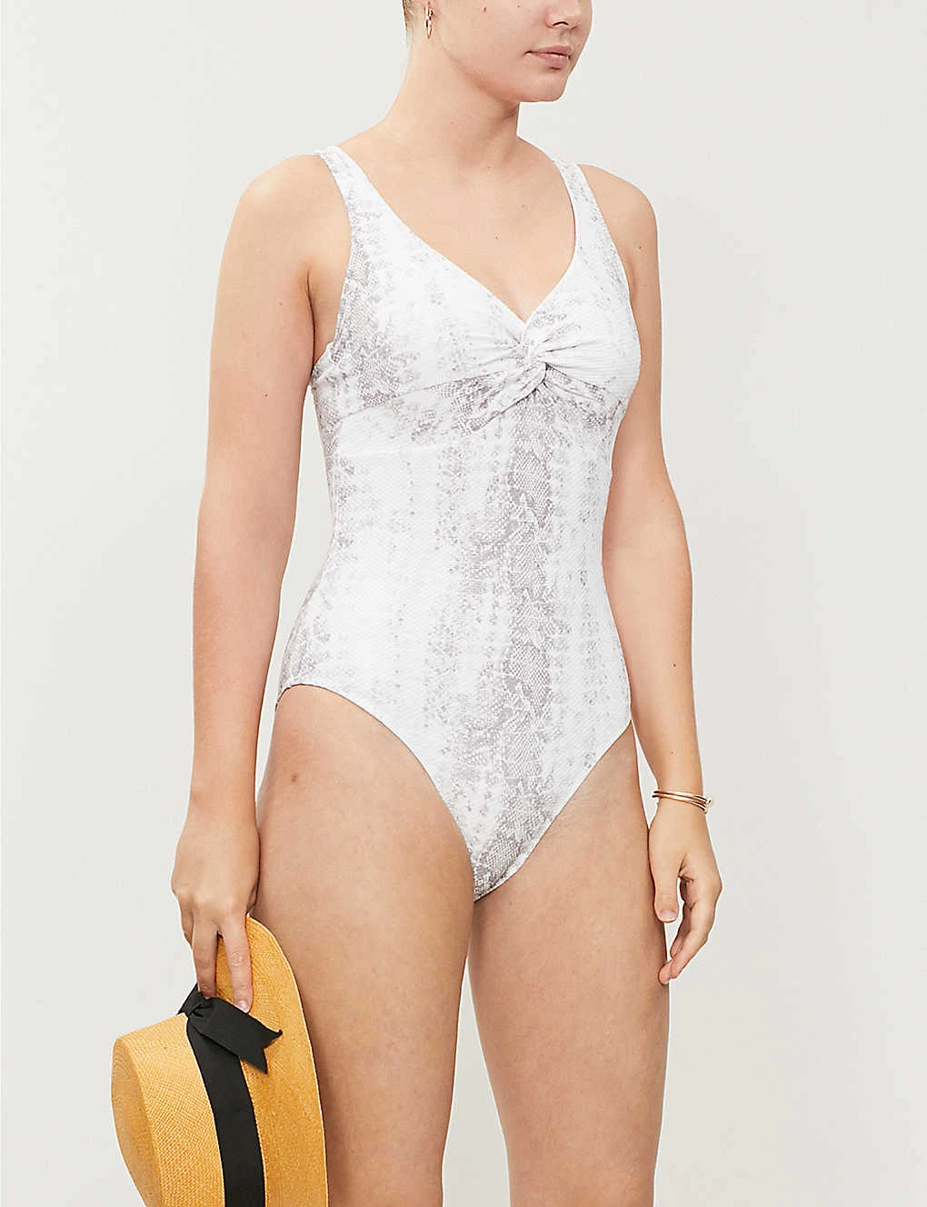 Twist Snake-print Swimsuit 4 Twist Snake-print Swimsuit - Image 2