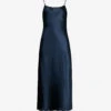 Vince Sleeveless Satin Slip Midi Dress -Sweaty Betty Store 197 3004397 VR68551013 COASTAL ALT10