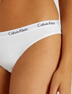 Calvin Klein Carousel Jersey Bikini Briefs -Sweaty Betty Store 212 3002373 D1618E 100WHITE ALT03