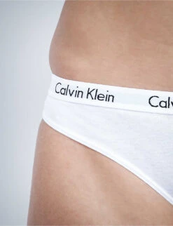 Calvin Klein Carousel Jersey Bikini Briefs -Sweaty Betty Store 212 3002373 D1618E 100WHITE ALT04