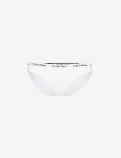 Calvin Klein Carousel Jersey Bikini Briefs -Sweaty Betty Store 212 3002373 D1618E 100WHITE ALT06