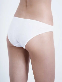 HANRO Ultralight Cotton-jersey Mini Briefs -Sweaty Betty Store 218 1000262 071340 WHITE ALT02