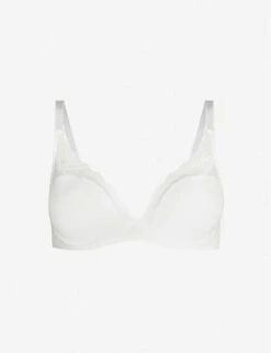 Passionata Brooklyn Tulle And Floral Lace Plunge Bra