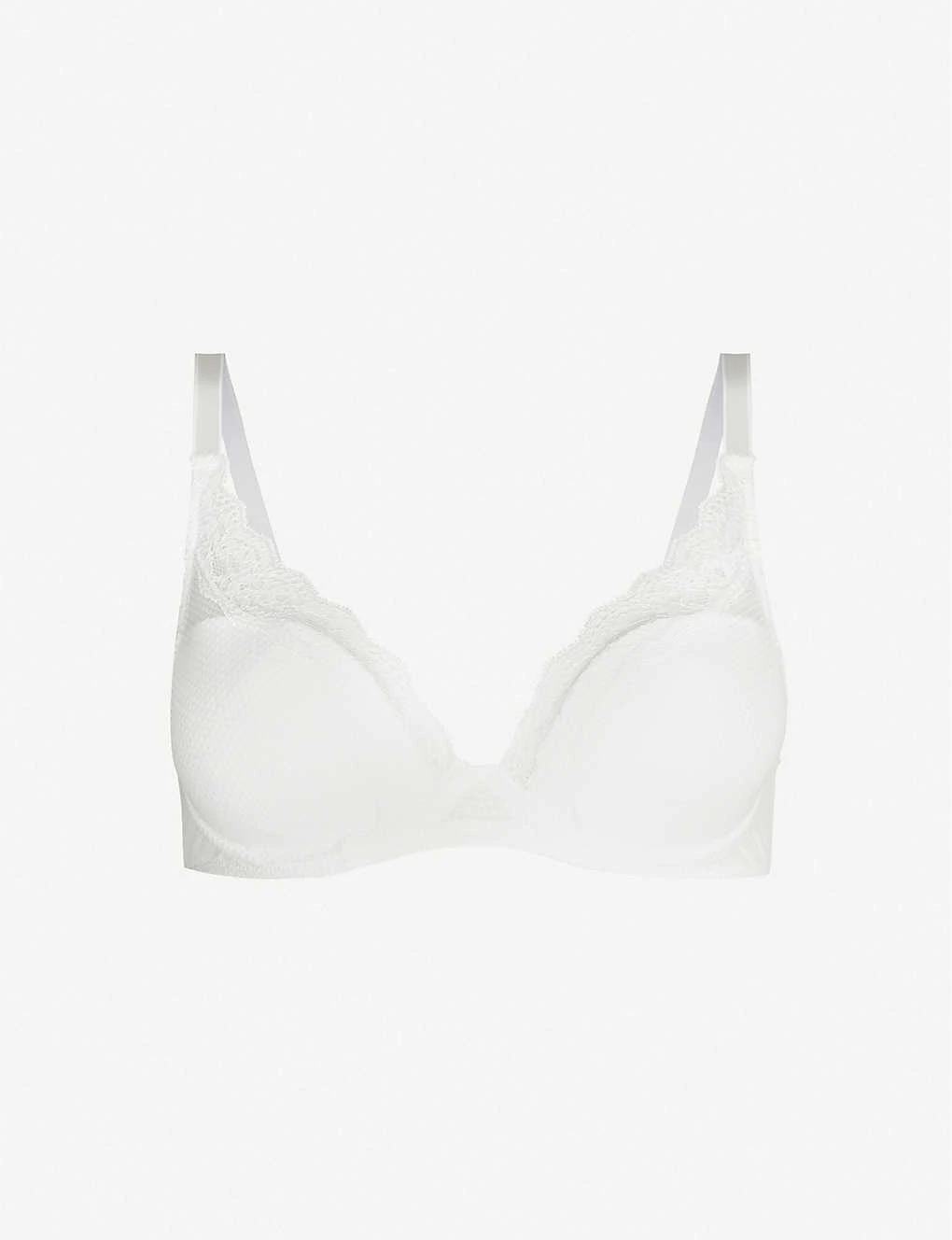 Passionata Brooklyn Tulle And Floral Lace Plunge Bra 3 Passionata Brooklyn Tulle And Floral Lace Plunge Bra