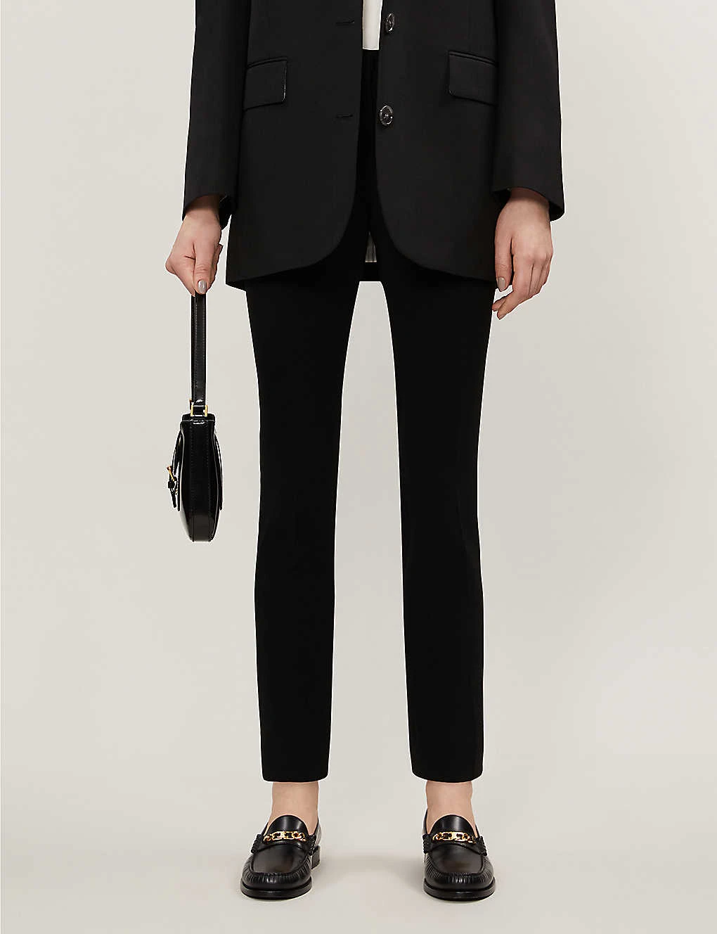 CLAUDIE PIERLOT Poulin Slim Mid-rise Woven Trousers 4 CLAUDIE PIERLOT Poulin Slim Mid-rise Woven Trousers - Image 2
