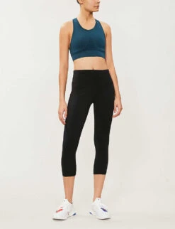 Sweaty Betty Power Cropped Stretch-jersey Leggings 8 Sweaty Betty Power Cropped Stretch-jersey Leggings -Sweaty Betty Store 841 10092 SB4564PBLACK BLACK ALT01