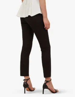 Ted Baker Cemelia Cropped Skinny High-rise Ponte-knit Trousers 8 Ted Baker Cemelia Cropped Skinny High-rise Ponte-knit Trousers -Sweaty Betty Store 870 10003 147359 DKBLUE ALT02