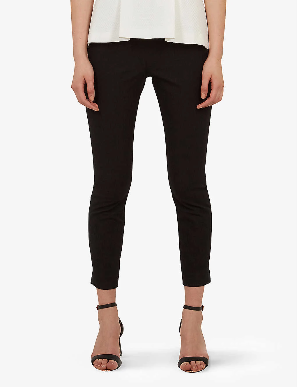 Ted Baker Cemelia Cropped Skinny High-rise Ponte-knit Trousers 6 Ted Baker Cemelia Cropped Skinny High-rise Ponte-knit Trousers - Image 4