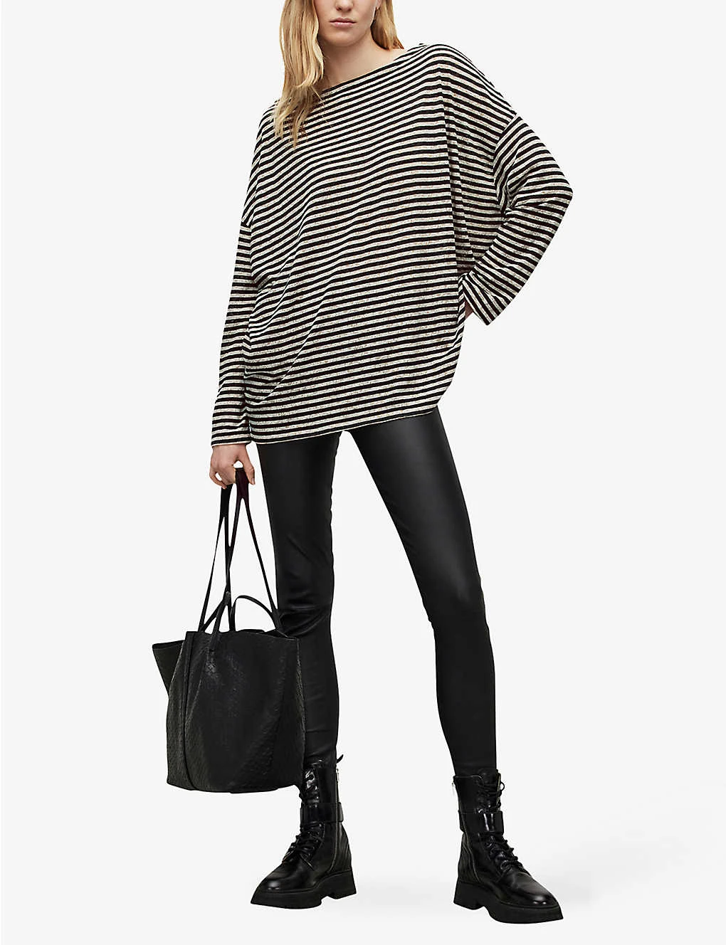 AllSaints Rita Striped Cotton-blend Top 4 AllSaints Rita Striped Cotton-blend Top - Image 2