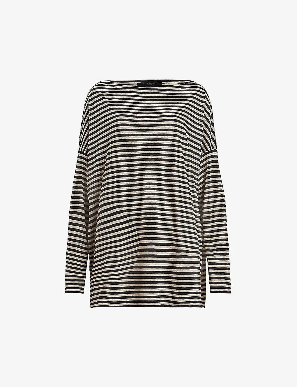 AllSaints Rita Striped Cotton-blend Top 3 AllSaints Rita Striped Cotton-blend Top