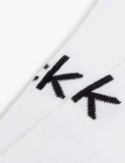 Calvin Klein Coolmax® Cotton-blend Liner Socks Pack Of Two -Sweaty Betty Store R00090412 WHITE ALT02
