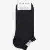 Calvin Klein Logo-embroidered Organic Cotton-blend Socks Pack Of Two 1 Calvin Klein Logo-embroidered Organic Cotton-blend Socks Pack Of Two -Sweaty Betty Store R00090447 BLACK M