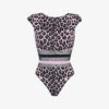AGENT PROVOCATEUR Zenaya Leopard-print High-neck Swimsuit 2 AGENT PROVOCATEUR Zenaya Leopard-print High-neck Swimsuit -Sweaty Betty Store R00137951 PINK M