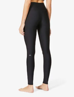 Airlift High-rise Stretch-knitted Leggings -Sweaty Betty Store R03654196 BLACK ALT02