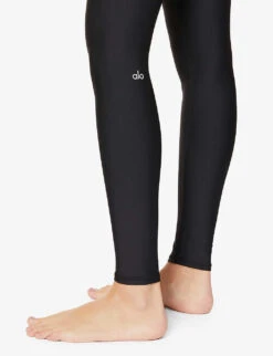 Airlift High-rise Stretch-knitted Leggings -Sweaty Betty Store R03654196 BLACK ALT03