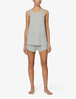 Eberjey Elon Stretch-woven Pyjama Shorts 9 Eberjey Elon Stretch-woven Pyjama Shorts -Sweaty Betty Store R03667129 HEATHERGREY ALT01