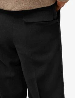 Whistles Fionn Mid-rise Wide-leg Stretch Wool-blend Trousers -Sweaty Betty Store R03678722 BLACK ALT03