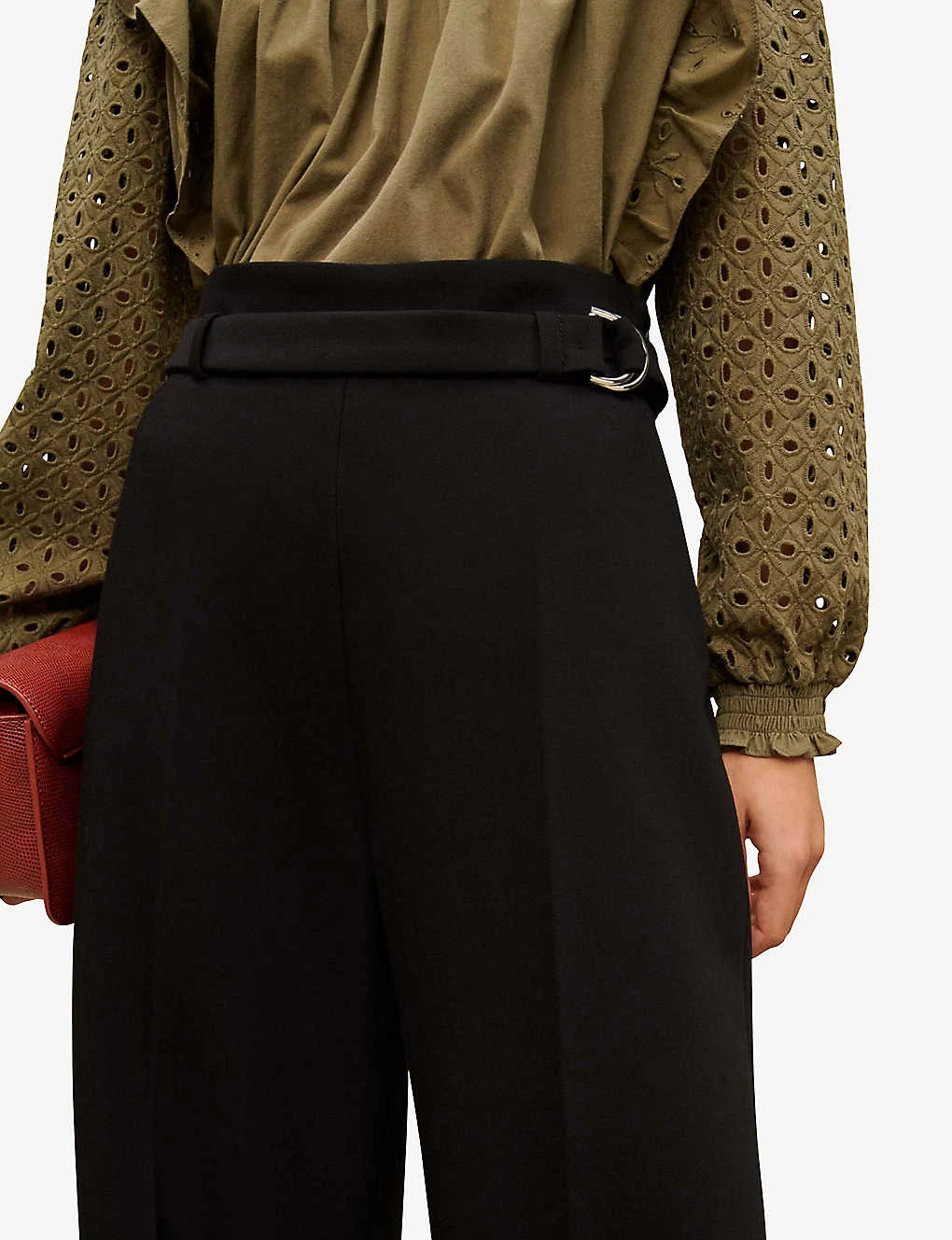 Maje Parc Wide-leg Stretch-woven Trousers 7 Maje Parc Wide-leg Stretch-woven Trousers - Image 5