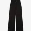 Maje Parc Wide-leg Stretch-woven Trousers -Sweaty Betty Store R03684187 BLACK M