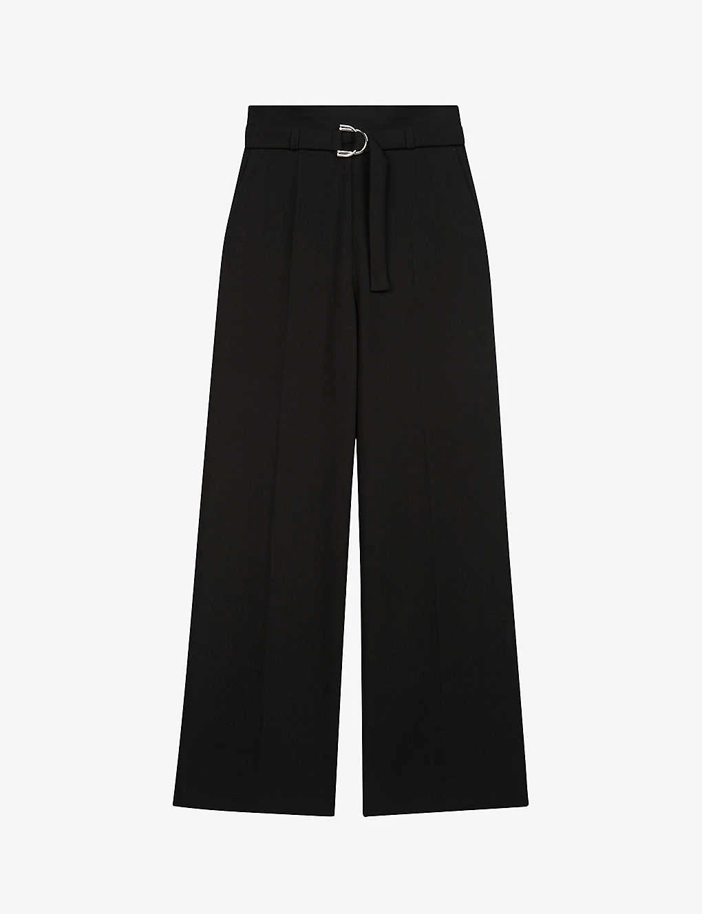 Maje Parc Wide-leg Stretch-woven Trousers 3 Maje Parc Wide-leg Stretch-woven Trousers