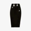 Commando High-waisted Stretch-patent Midi Skirt -Sweaty Betty Store R03701271 BLACK ALT10