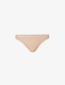 Calvin Klein Bottoms Up Mid-rise Stretch-jersey Thong