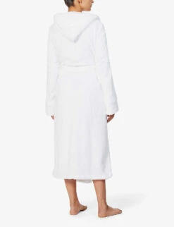 Logo-embroidered Recycled-polyester House Robe 8 Logo-embroidered Recycled-polyester House Robe -Sweaty Betty Store R03717254 WHITE ALT02