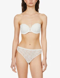 Aubade Toujours Stretch-lace Strapless Bra 9 Aubade Toujours Stretch-lace Strapless Bra -Sweaty Betty Store R03735956 OPALE ALT02