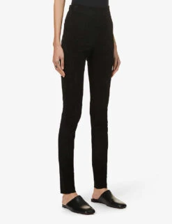 Joseph High-rise Suede Leggings 9 Joseph High-rise Suede Leggings -Sweaty Betty Store R03748266 BLACK ALT02