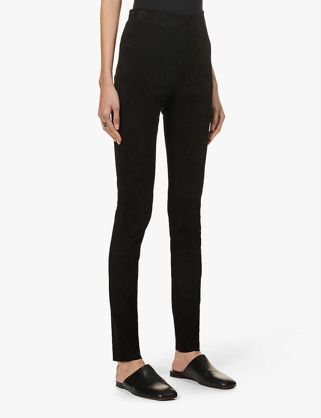 Joseph High-rise Suede Leggings 5 Joseph High-rise Suede Leggings - Image 3
