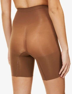 Spanx Power Shorts High-rise Stretch-jersey Shorts -Sweaty Betty Store R03750099 CHESNUTBROWN ALT03