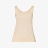 HANRO Seamless Cotton-jersey Vest Top 1 HANRO Seamless Cotton-jersey Vest Top -Sweaty Betty Store R03763939 BEIGE M