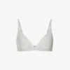 Triangle Stretch-cotton Bralette -Sweaty Betty Store R03766866 LIGHTHEATHERGREY M
