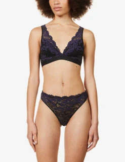 Wacoal Instant Icon Stretch-lace Bralette 9 Wacoal Instant Icon Stretch-lace Bralette -Sweaty Betty Store R03767812 BLACKECLIPSE ALT02