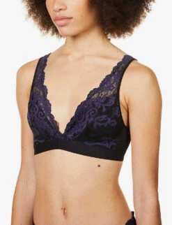 Wacoal Instant Icon Stretch-lace Bralette 11 Wacoal Instant Icon Stretch-lace Bralette -Sweaty Betty Store R03767812 BLACKECLIPSE ALT04