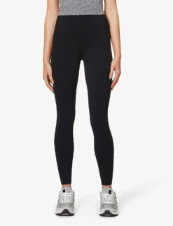 Airweight High-rise Stretch-jersey Leggings -Sweaty Betty Store R03780859 BLACK ALT02