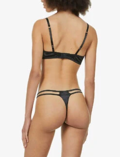 Seraphine Silk-blend Plunge Bra 10 Seraphine Silk-blend Plunge Bra -Sweaty Betty Store R03796317 BLACK ALT03