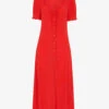 Whistles Ada Ruched-detail Midi Dress