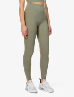 Ultimate Mid-rise Stretch-jersey Leggings 9 Ultimate Mid-rise Stretch-jersey Leggings -Sweaty Betty Store R03812465 OLIVEGREEN ALT02