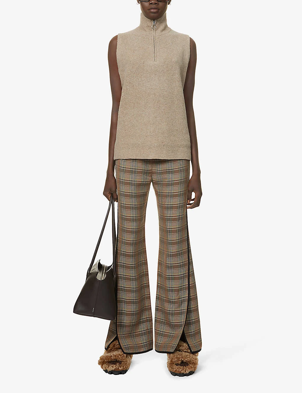 Whistles Half-zip Knitted Tank Top 4 Whistles Half-zip Knitted Tank Top - Image 2