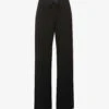 AirLuxe Wide-leg Mid-rise Stretch-jersey Trousers -Sweaty Betty Store R03829718 VERYBLACK M