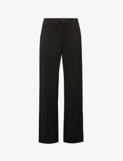 AirLuxe Wide-leg Mid-rise Stretch-jersey Trousers