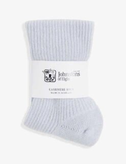 Joe Ribbed Cashmere Bed Socks
