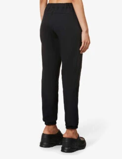 AGENT PROVOCATEUR Rayley Tapered-leg High-rise Cotton-jersey Jogging Bottoms 10 AGENT PROVOCATEUR Rayley Tapered-leg High-rise Cotton-jersey Jogging Bottoms -Sweaty Betty Store R03832467 BLACKBABYPINK ALT03
