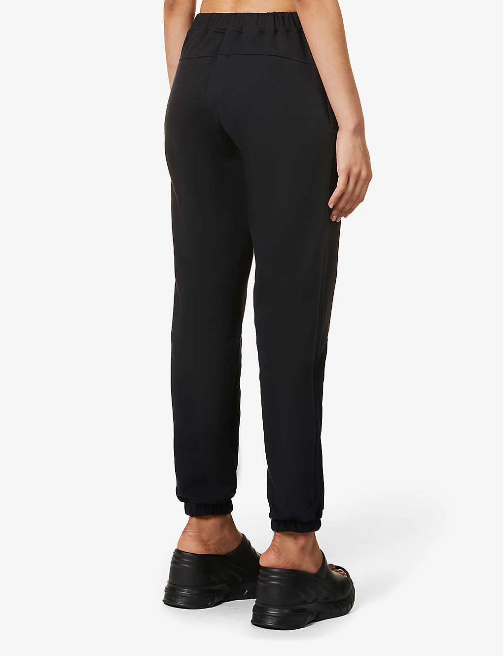 AGENT PROVOCATEUR Rayley Tapered-leg High-rise Cotton-jersey Jogging Bottoms 6 AGENT PROVOCATEUR Rayley Tapered-leg High-rise Cotton-jersey Jogging Bottoms - Image 4